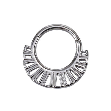 AAB Co stainless steel hinged BCR with cutout design
