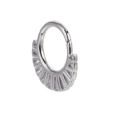 AAB Co stainless steel hinged BCR with cutout design
