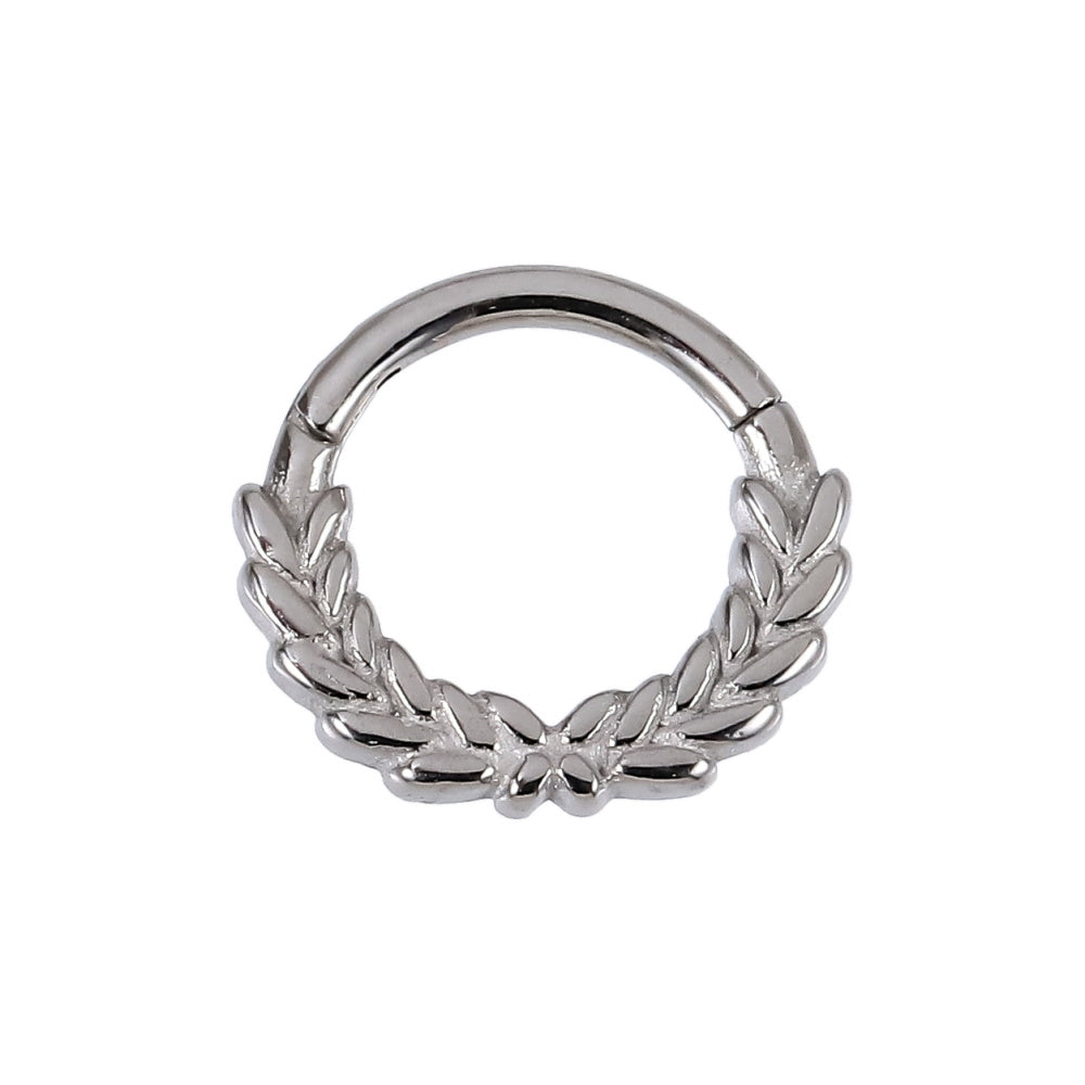 AAB Co stainless steel hinged BCR with wheat design
