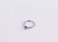 BCM67 STAINLESS STEEL HINGED BCR WITH DROP SHAPE OPAL