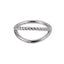 BCM69 STAINLESS STEEL HINGED BCR WITH ROPE DESIGN