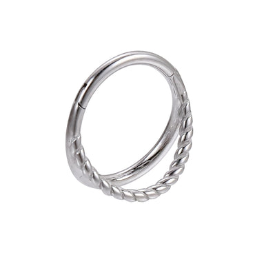 AAB Co stainless steel hinged BCR with rope design
