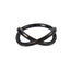 AAB Co stainless steel hinged BCR with X shape design in black finish
