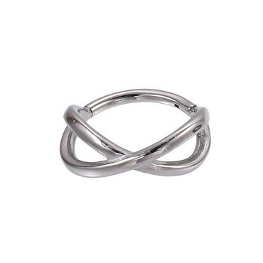 AAB Co stainless steel hinged BCR with X shape design in steel finish
