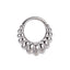 AAB Co stainless steel hinged BCR with beaded dome design
