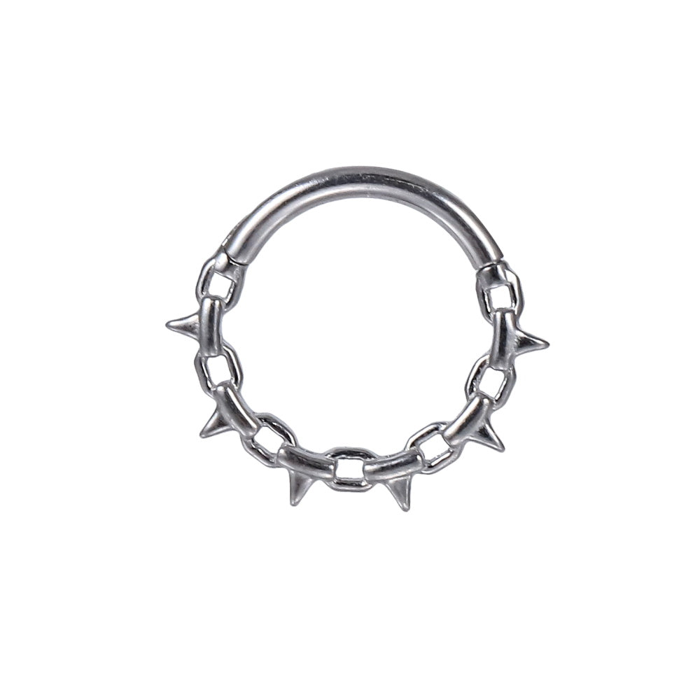 BCM73 STAINLESS STEEL HINGED BCR WITH THRONE