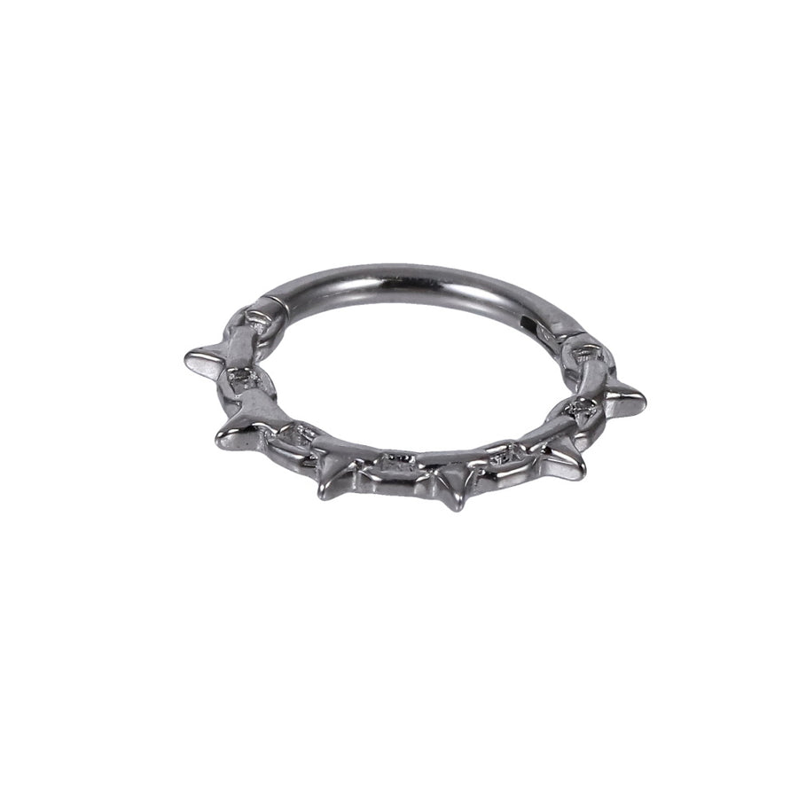 BCM73 STAINLESS STEEL HINGED BCR WITH THRONE