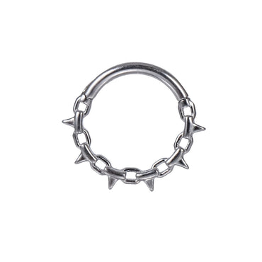 BCM73 STAINLESS STEEL HINGED BCR WITH THRONE