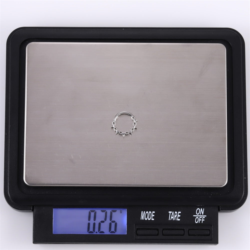 BCM73 STAINLESS STEEL HINGED BCR WITH THRONE