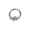 BCM76 STAINLESS STEEL HINGED BCR WITH SNAKE PATTERN