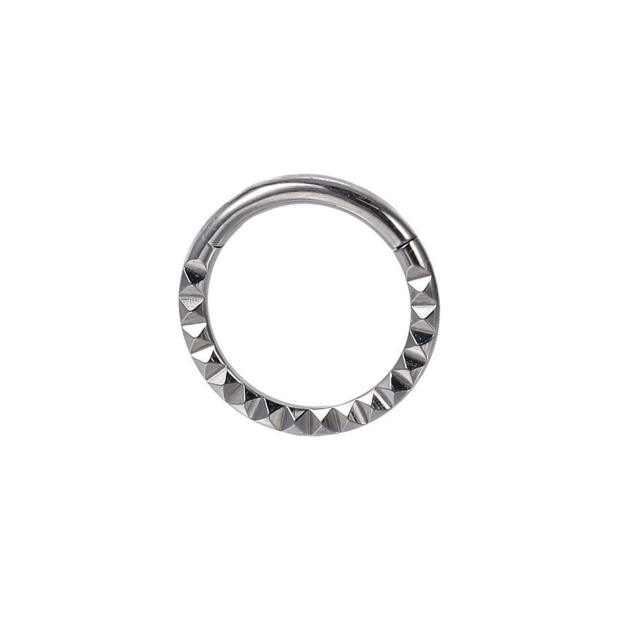 BCM78 STAINLESS STEEL HINGED BCR WITH ROPE TWIST PATTERN