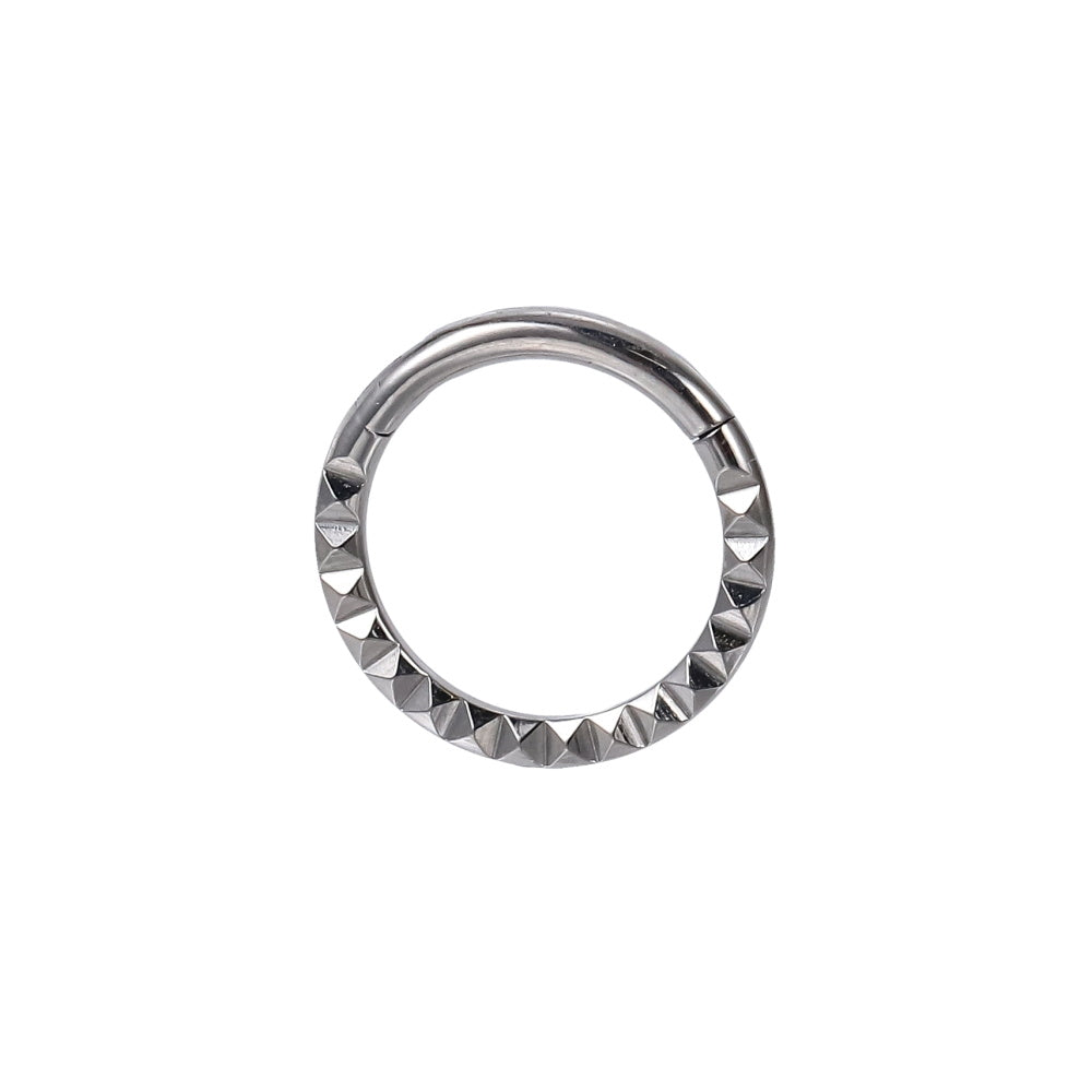 BCM78 STAINLESS STEEL HINGED BCR WITH ROPE TWIST PATTERN