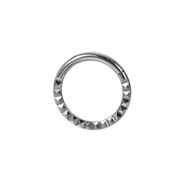 BCM78 STAINLESS STEEL HINGED BCR WITH ROPE TWIST PATTERN
