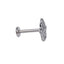 BLBJ29 STAINLESS STEEL INTERNAL THREAD LABERT WITH PALM DESIGN