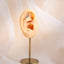BLBJ30 STAINLESS STEEL INTERNAL THREAD LABRET WITH LEAF DEISGN