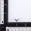 BLBJ30 STAINLESS STEEL INTERNAL THREAD LABRET WITH LEAF DEISGN