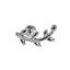 BLBJ30 STAINLESS STEEL INTERNAL THREAD LABRET WITH LEAF DEISGN
