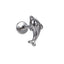 BLBJ31 STAINLESS STEEL INTERNAL THREAD LABRET WITH DOLPHIN DESIGN
