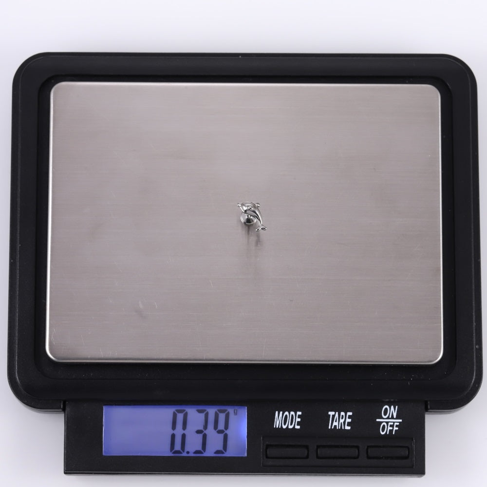 BLBJ31 STAINLESS STEEL INTERNAL THREAD LABRET WITH DOLPHIN DESIGN
