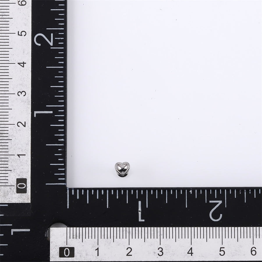 BLBJ32 STAINLESS STEEL INTERNAL THREAD LABRET WITH HEART DESIGN
