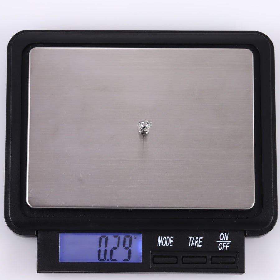 BLBJ32 STAINLESS STEEL INTERNAL THREAD LABRET WITH HEART DESIGN