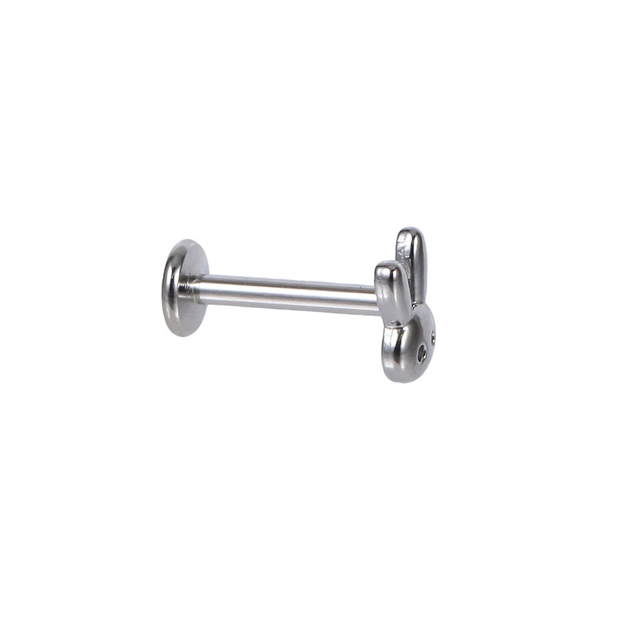 BLBJ33 STAINLESS STEEL INTERNAL THREAD LABRET WITH BUNNY DESIGN