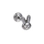 BLBJ33 STAINLESS STEEL INTERNAL THREAD LABRET WITH BUNNY DESIGN
