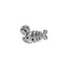 BLBJ34 STAINLESS STEEL INTERNAL THREAD LABRET WITH FISH DESIGN