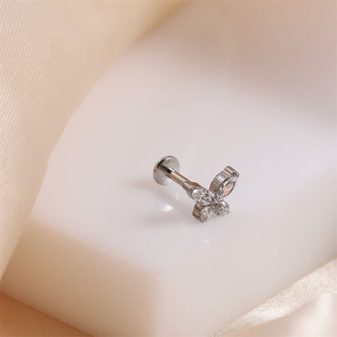 BLBJ35 STAINLESS STEEL INTERNAL THREAD LABRET WITH BUTTERFLY DESIGN