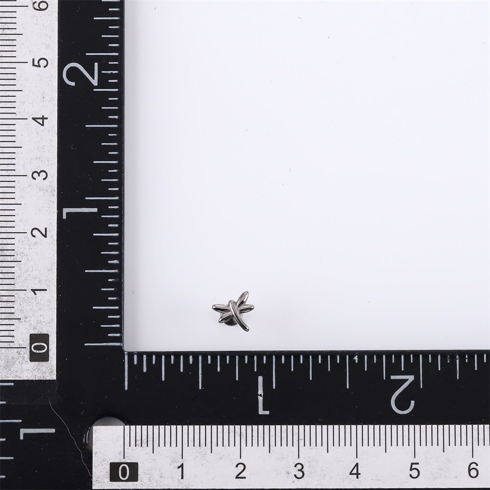 BLBJ36 STAINLESS STEEL INTERNAL THREAD LABRET WITH DRAGONFLY DESIGN