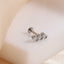 BLBJ37 STAINLESS STEEL INTERNAL THREAD LABRET WITH RECTANGLE CZ