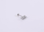 BLBJ37 STAINLESS STEEL INTERNAL THREAD LABRET WITH RECTANGLE CZ