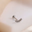 BLBJ38 STAINLESS STEEL INTERNAL THREAD LABRET WITH ROUND CZ