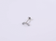 BLBJ38 STAINLESS STEEL INTERNAL THREAD LABRET WITH ROUND CZ