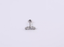 BLBJ39 STAINLESS STEEL INTERNAL THREAD LABRET WITH ROUND CZ