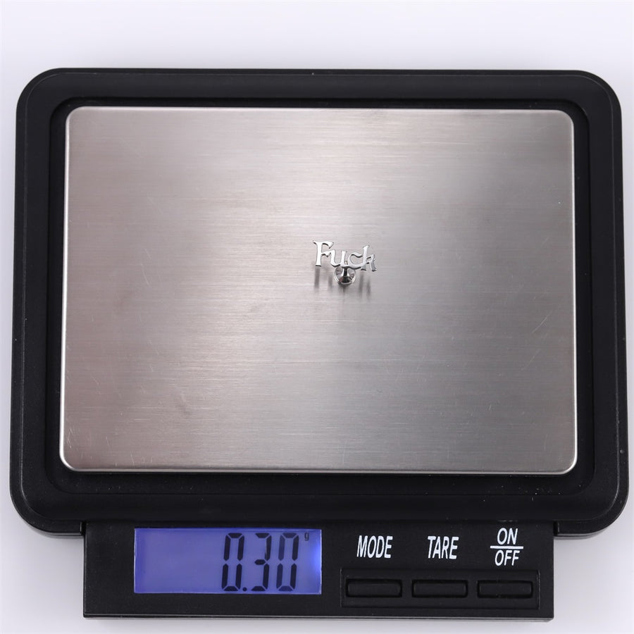 BLBJ41 STAINLESS STEEL INTERNAL THREAD LABRET WITH LETTER DESIGN