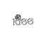 BLBJ42 STAINLESS STEEL INTERNAL THREAD LABRET WITH LETTER DESIGN