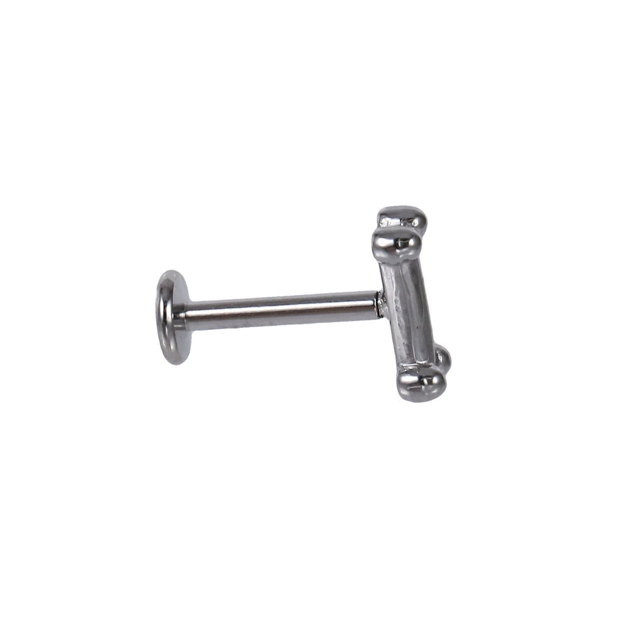 BLBJ43 STAINLESS STEEL INTERNAL THREAD LABRET WITH BONE DESIGN