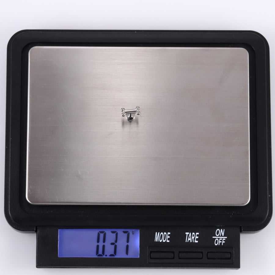 BLBJ43 STAINLESS STEEL INTERNAL THREAD LABRET WITH BONE DESIGN