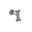 BLBJ43 STAINLESS STEEL INTERNAL THREAD LABRET WITH BONE DESIGN