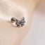 BLBJ44 STAINLESS STEEL INTERNAL THREAD LABRET WITH BOWKNOT DESIGN & CZ