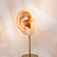 BLBJ44 STAINLESS STEEL INTERNAL THREAD LABRET WITH BOWKNOT DESIGN & CZ