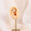 BLBJ45 G-23 TITANIUM INTERNAL THREAD LABRET WITH FLLOWER DESIGN