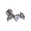 BLBJ47 G-23 TITANIUM INTERNAL THREAD LABRET WITH BAT DESIGN