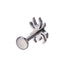 BLBJ49 G-23 TITANIUM INTERNAL THREAD LABRET WITH SPIDER DESIGN