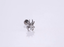 BLBJ49 G-23 TITANIUM INTERNAL THREAD LABRET WITH SPIDER DESIGN
