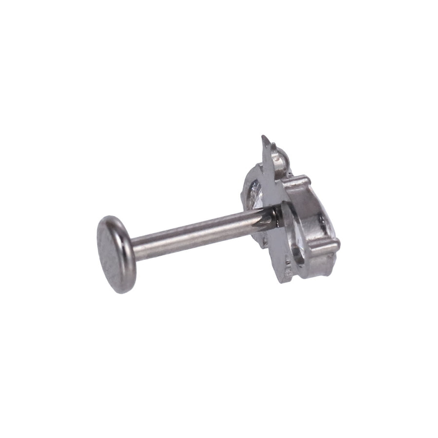 BLBJ52 G-23 TITANIUM INTERNAL THREAD LABRET WITH BEE DESIGN