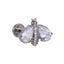 BLBJ52 G-23 TITANIUM INTERNAL THREAD LABRET WITH BEE DESIGN