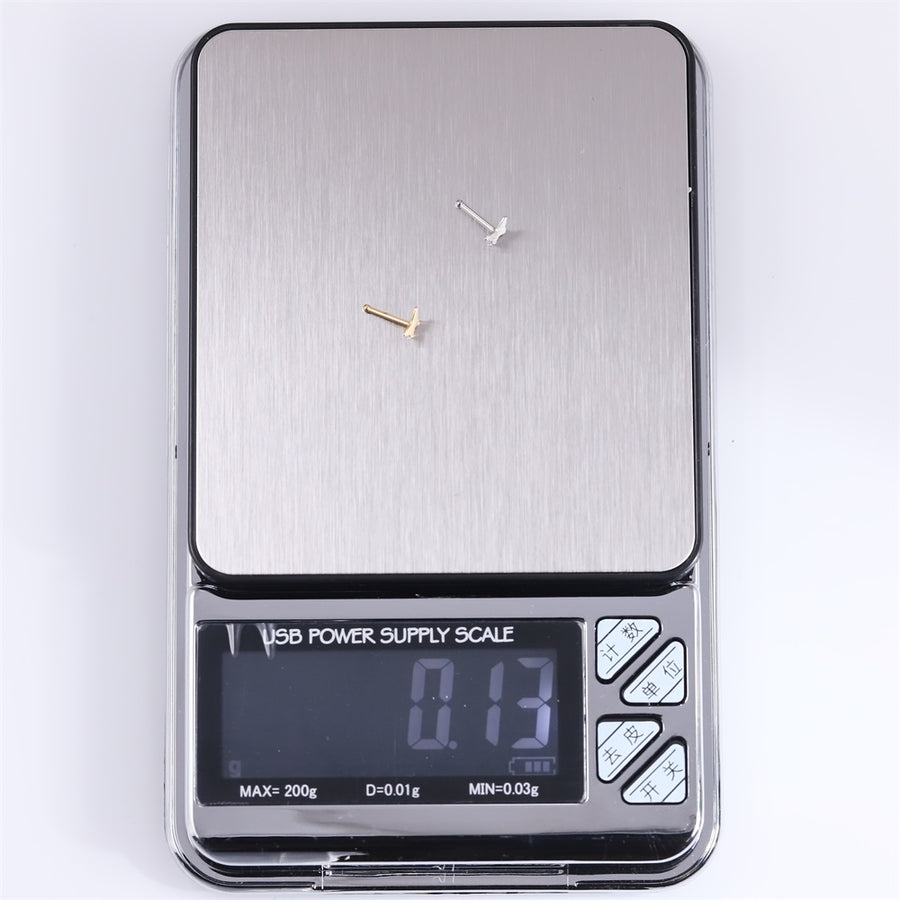 BN30 STAINLESS STEEL  NOSE STUD WITH BUTTERFLY DESIGN
