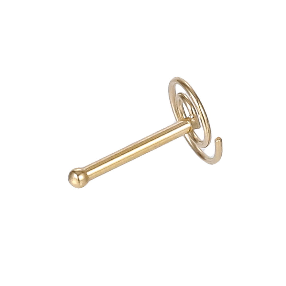 BN31 STAINLESS STEEL SPIRAL NOSE STUD